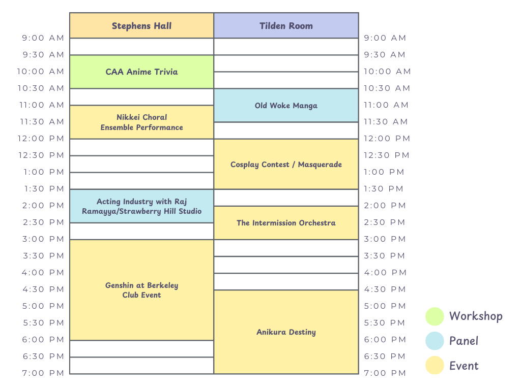 Anime Destiny 2024 Schedule